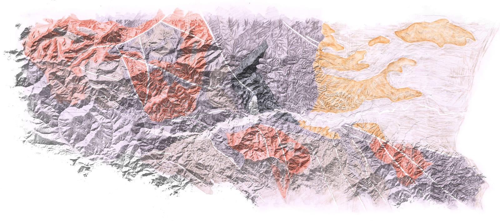 etude vallee du tech carte topographie géologie ®HermelineCarpentier